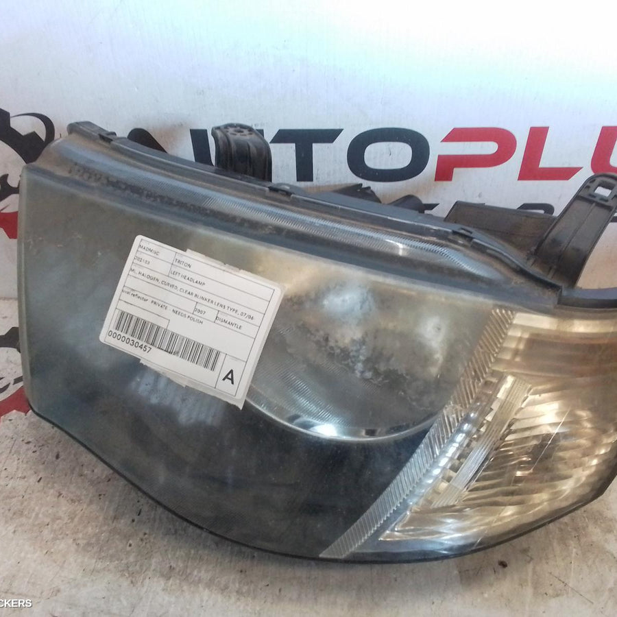 2006-2009 Mitsubishi Triton Left Headlamp