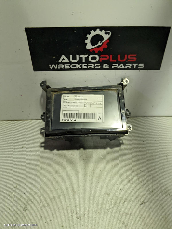 2019 Holden Colorado Radio Cd Dvd Sat Tv