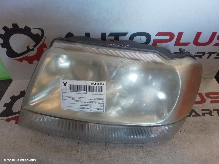 2003 Jeep Grandcherokee Left Headlamp