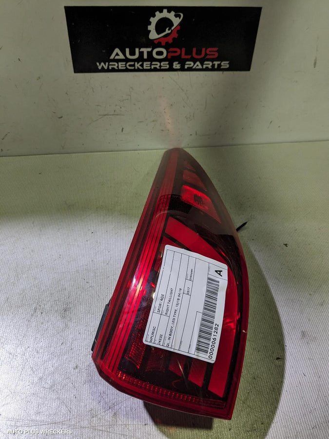 2017 Kia Sportage Right Taillight