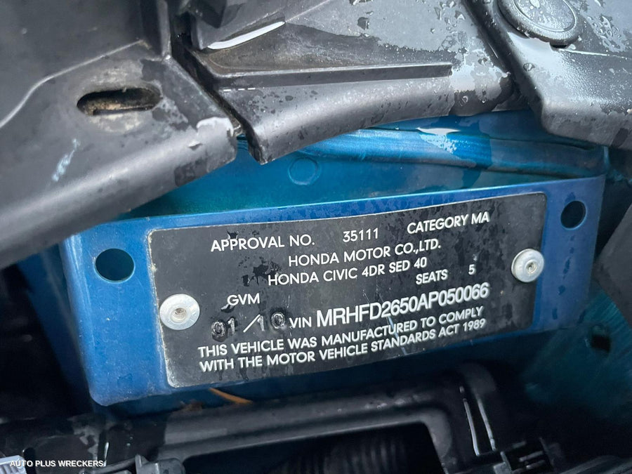 2010 Honda Civic Instrument Cluster