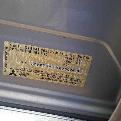 2011 MITSUBISHI ASX DOOR HANDLE