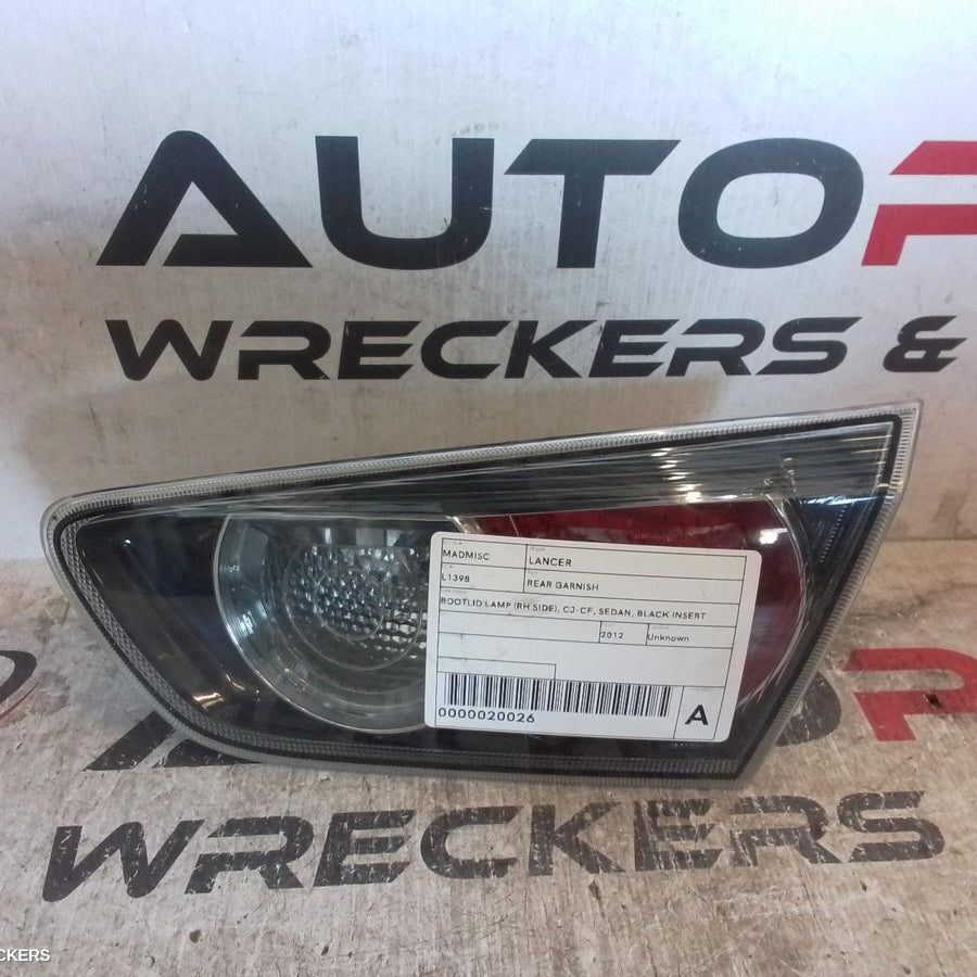 2012 Mitsubishi Lancer Rear Garnish