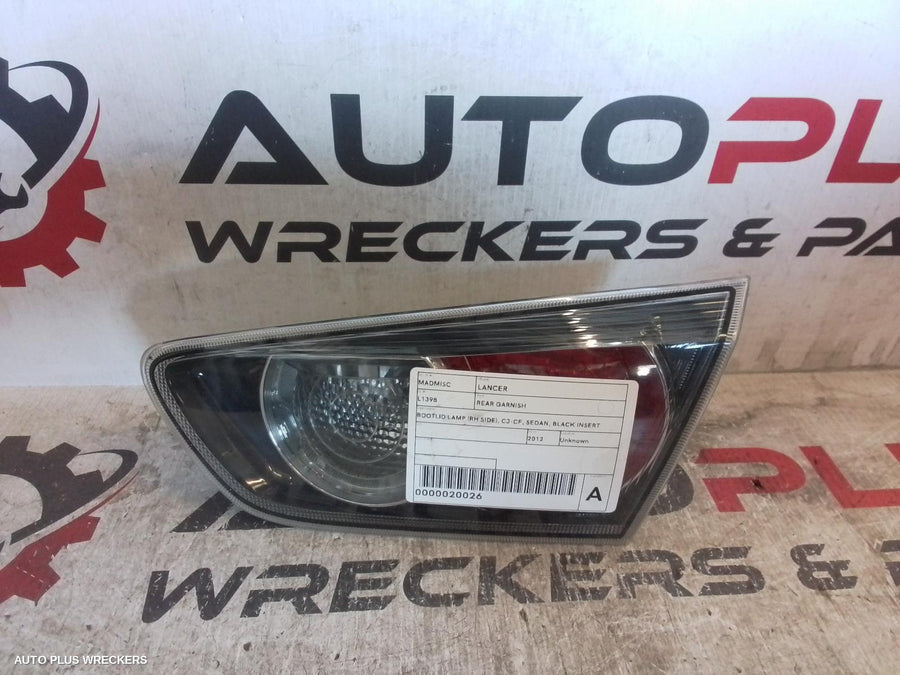 2012 Mitsubishi Lancer Rear Garnish