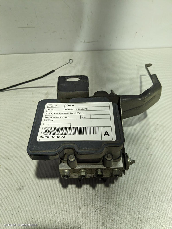 2012-2014 Nissan Almera Abs Pump Modulator