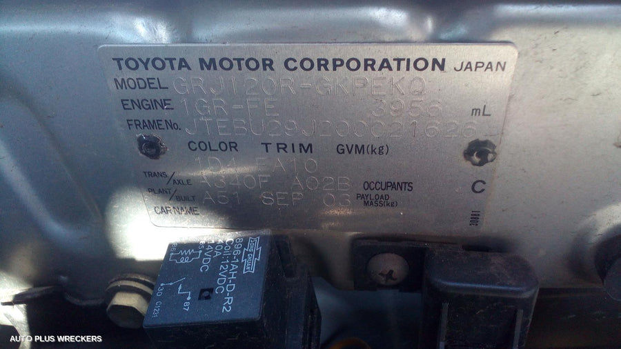 2003 Toyota Prado Radiator Support