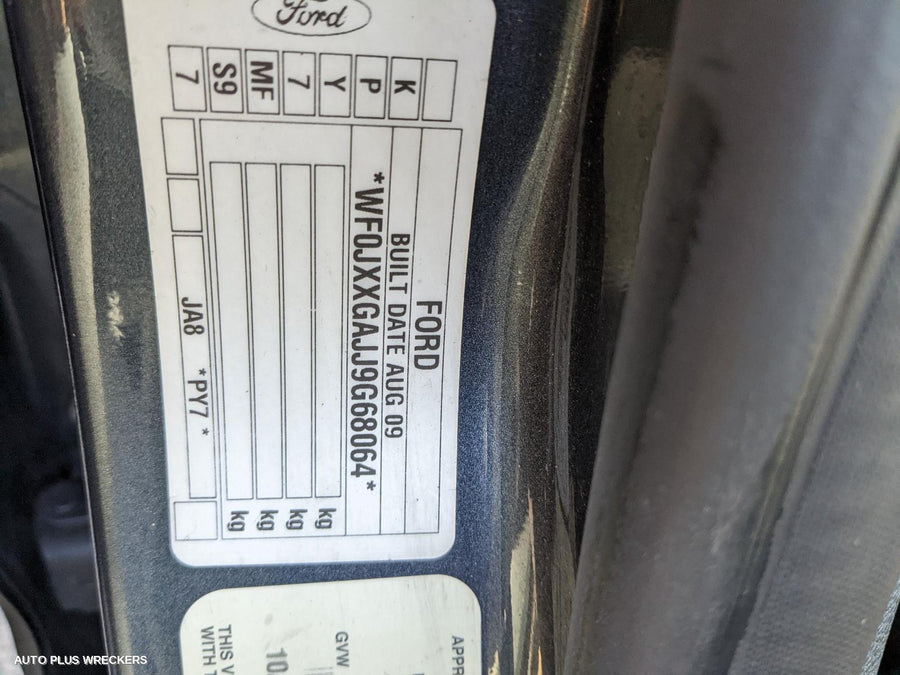 2009 Ford Fiesta Parcel Shelf