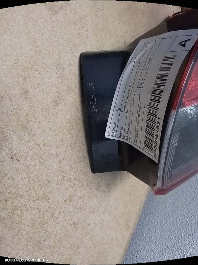 2014 Mazda 6 Right Taillight