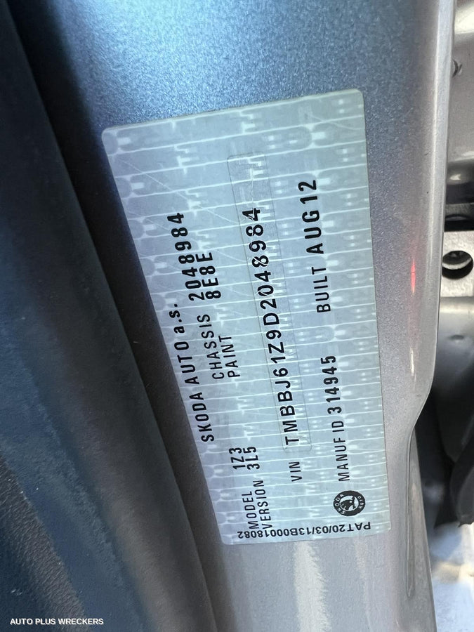 2013 Skoda Octavia Left Headlamp