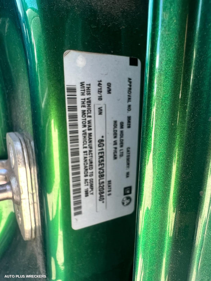 2011 Holden Commodore Bootlid Tailgate