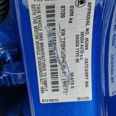 2020 Skoda Octavia Left Door Mirror