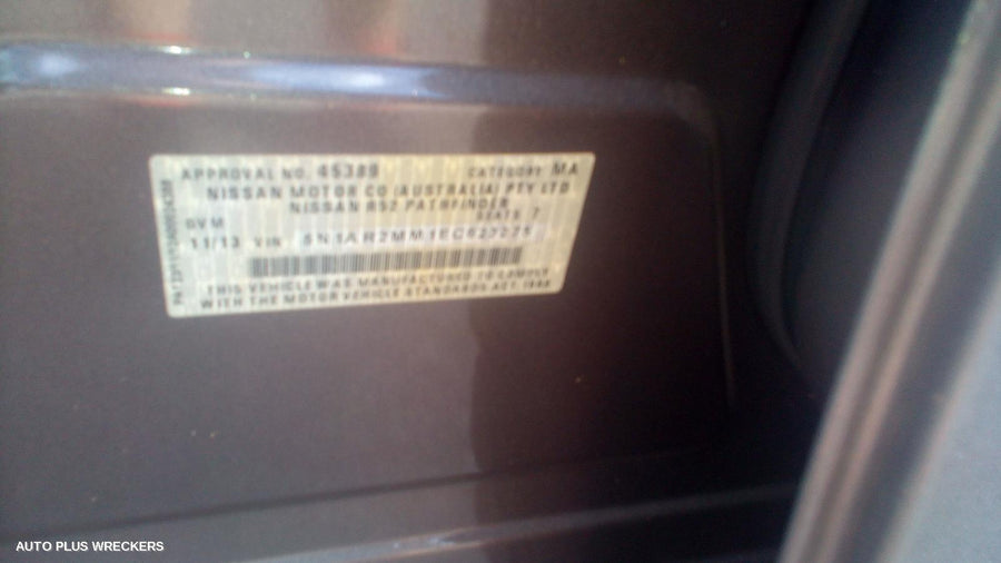2013 Nissan Pathfinder Right Rear Door Window