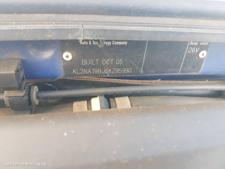 2005 Holden Viva Rear Bumper