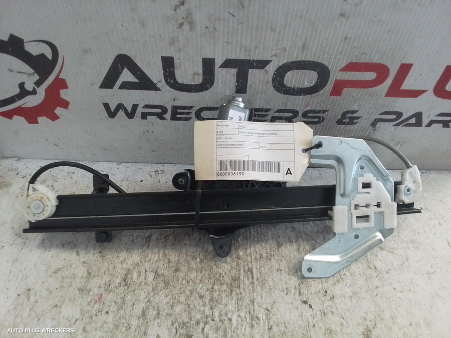 2016-2024 Mg Mg3 Right Rear Wnd Reg Motor