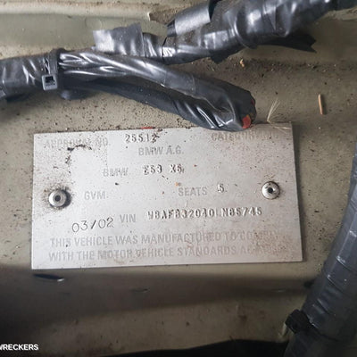 2002 BMW X5 BOOTLID TAILGATE