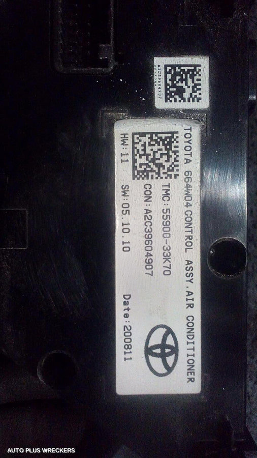 2017-2024 Toyota Camry Heater Ac Controls