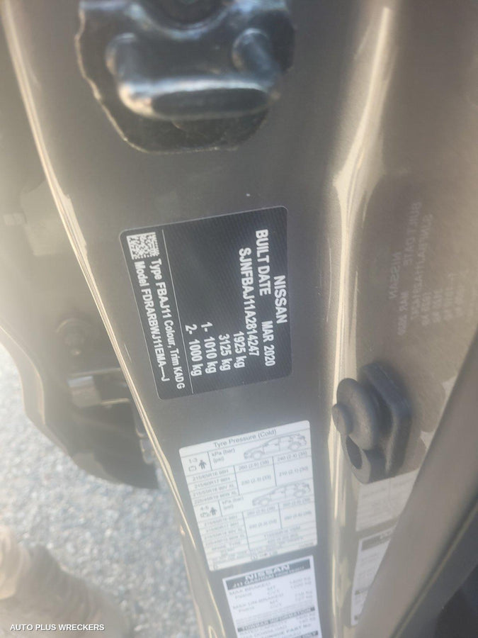 2020 Nissan Qashqai Right Front Door Window