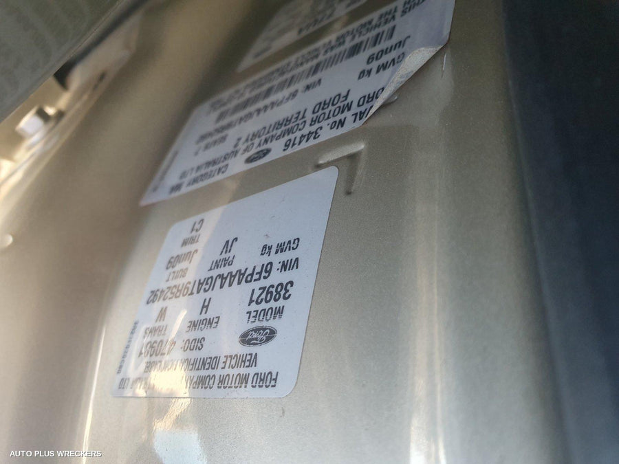 2010 Ford Territory Right Rear Door Sliding