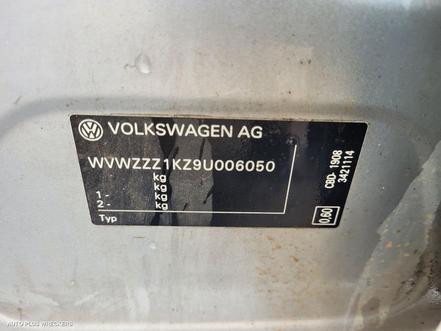 2009 Volkswagen Jetta F Bar Reinforc Brack