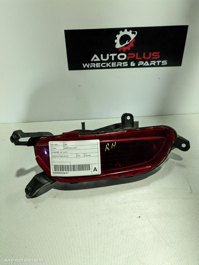 2015 Mazda Cx3 Right Taillight
