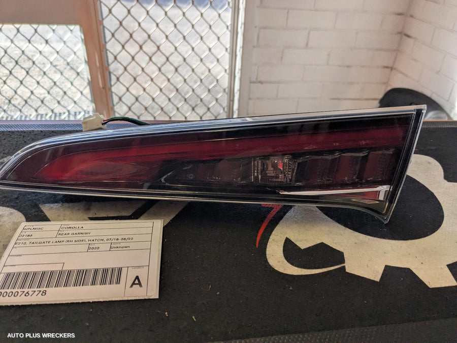 2020 Toyota Corolla Rear Garnish