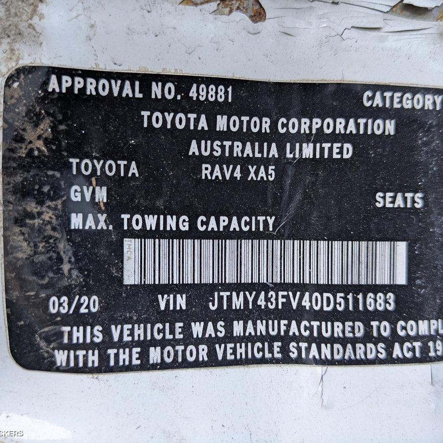 2020 Toyota Rav4 Combination Switch