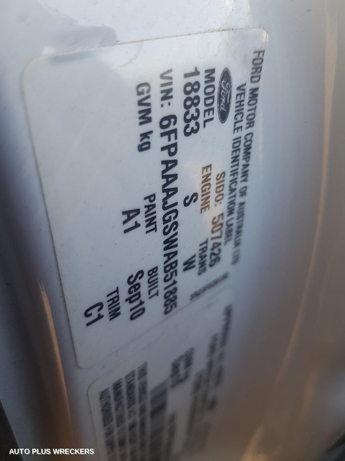 2010 Ford Falcon Right Taillight