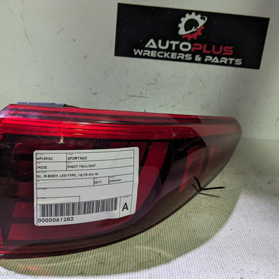 2015-2018 Kia Sportage Right Taillight
