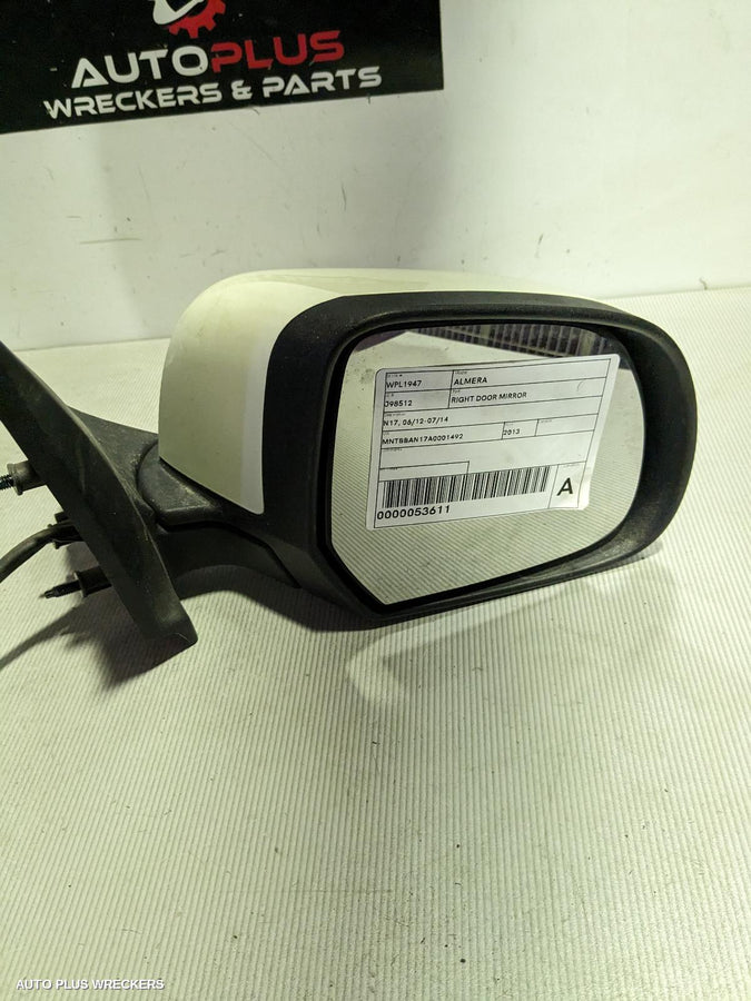2012-2014 Nissan Almera Right Door Mirror