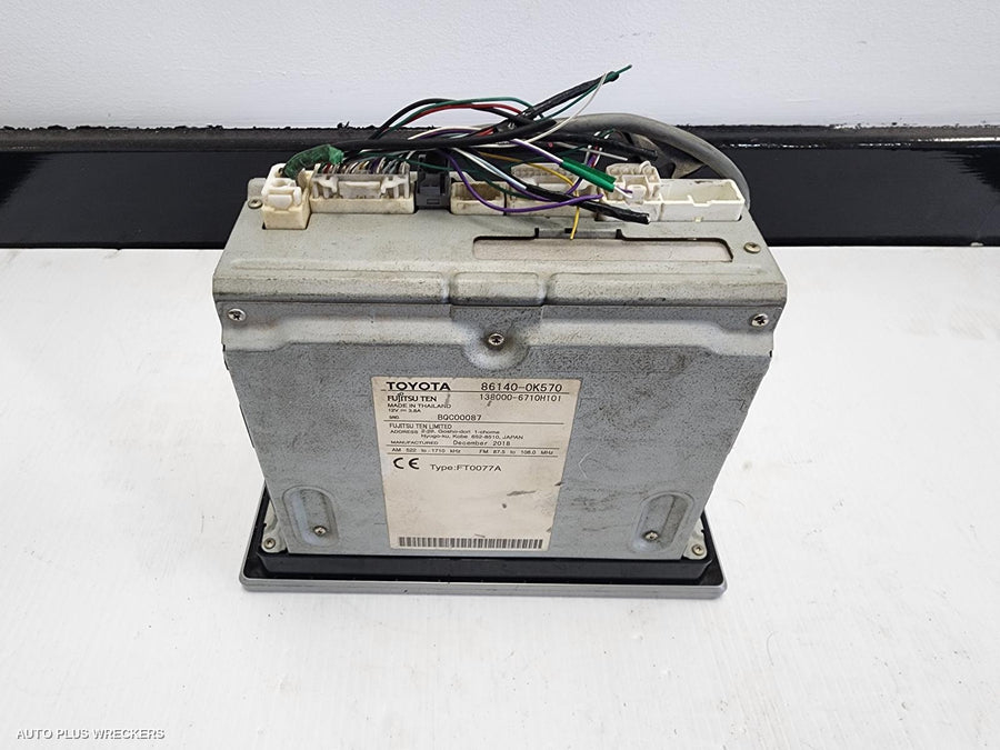 2019 Toyota Hilux Radio Cd Dvd Sat Tv