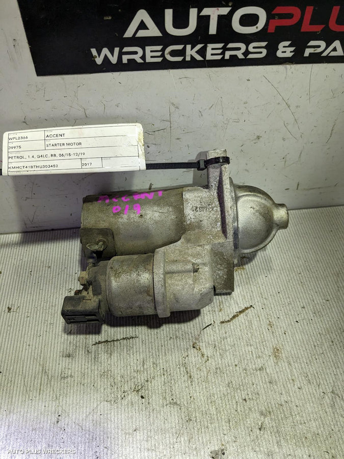 2015-2019 Hyundai Accent Starter