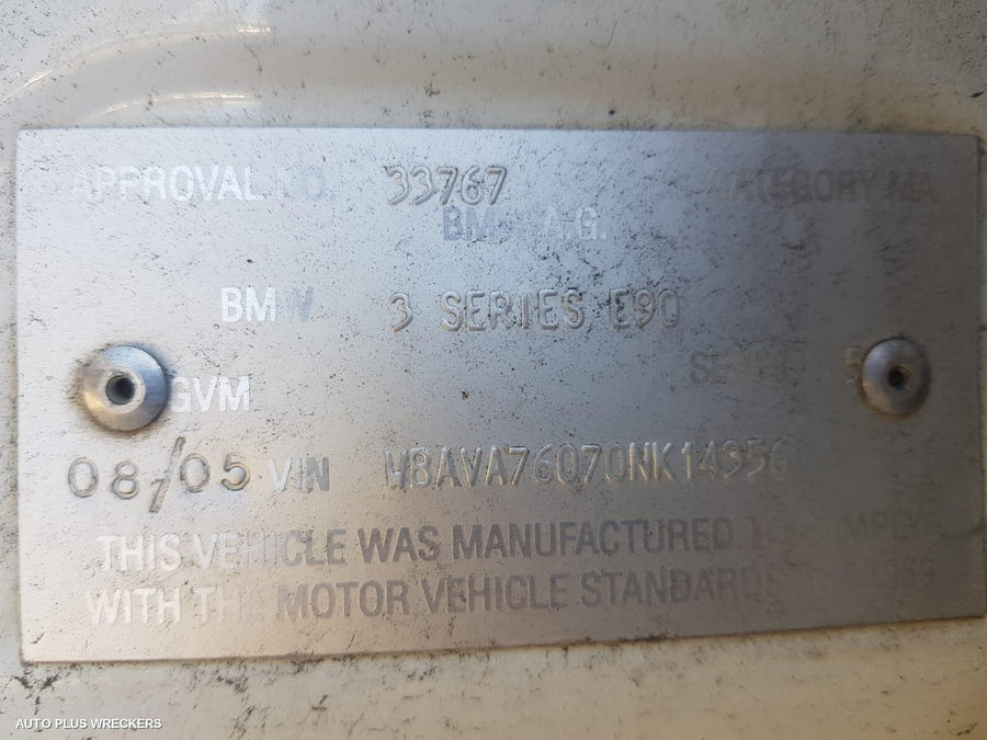 2005 Bmw 3 Series Right Taillight