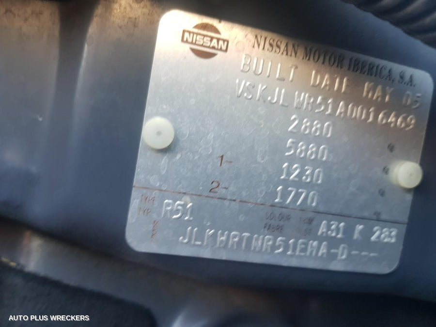 2006 Nissan Pathfinder Instrument Cluster