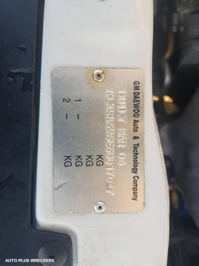 2006 Holden Barina Left Front Window Reg Motor