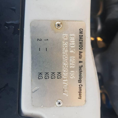 2006 HOLDEN BARINA LEFT REAR DOOR SLIDING