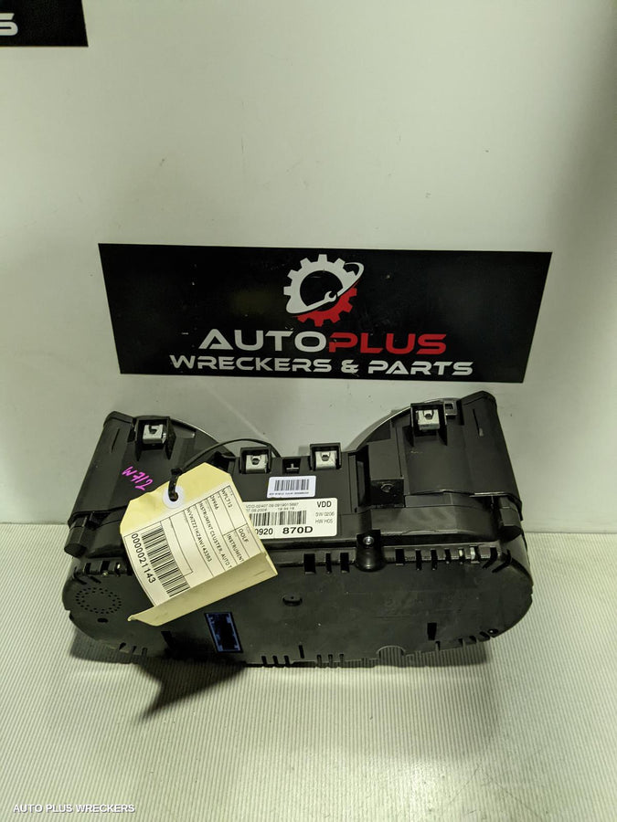 2009 Volkswagen Golf Instrument Cluster
