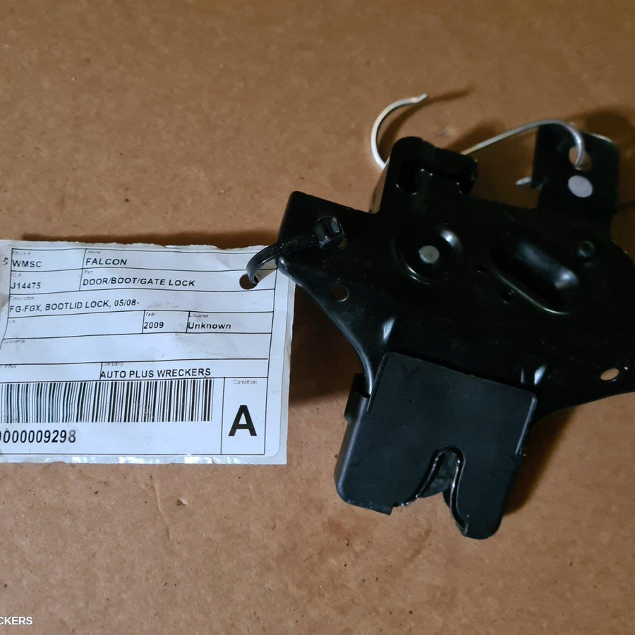 2009 Ford Falcon Door Boot Gate Lock