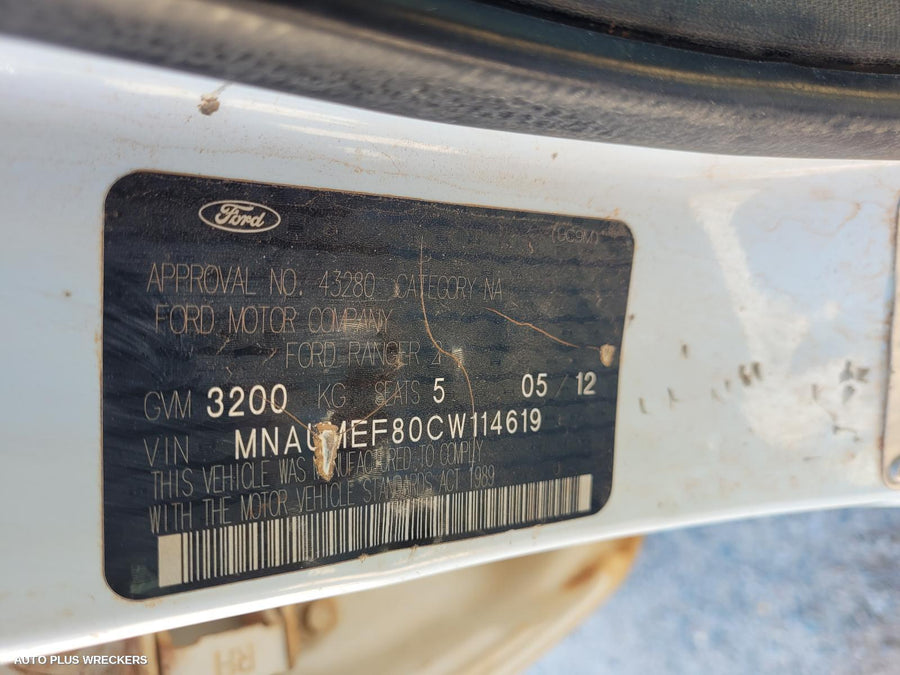 2012 Ford Ranger Right Front Door Window