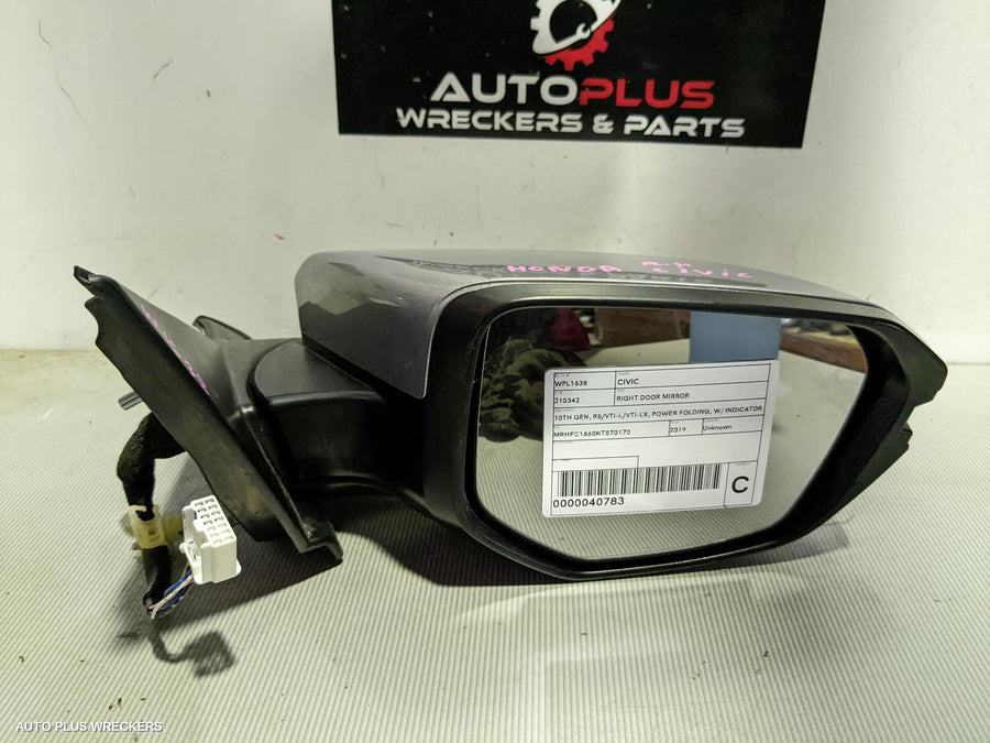 2016-2021 Honda Civic Right Door Mirror