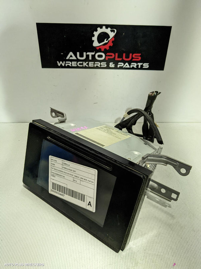 2016 Toyota Corolla Radio Cd Dvd Sat Tv