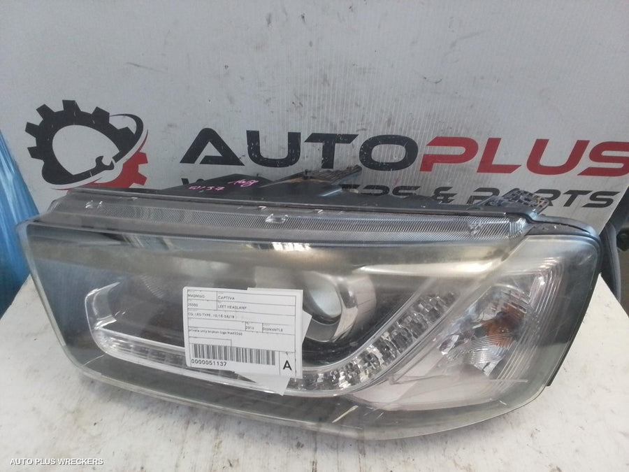 2016 Holden Captiva Left Headlamp