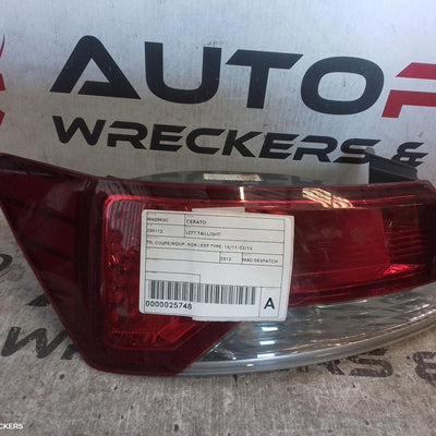 2013 Kia Cerato Left Taillight