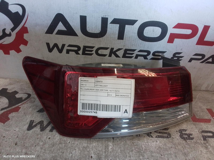 2013 Kia Cerato Left Taillight