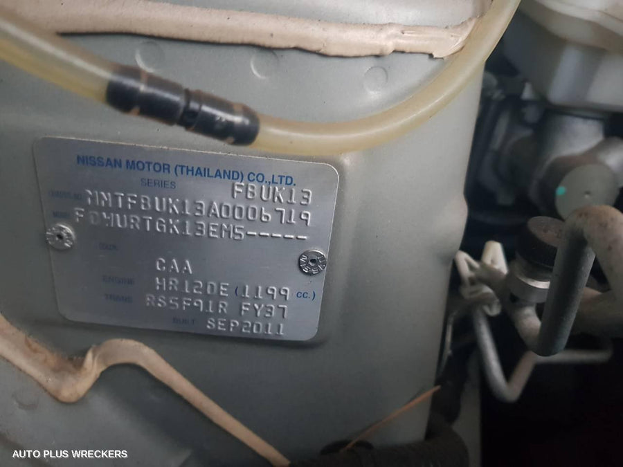 2011 Nissan Micra Pwr Dr Wind Switch