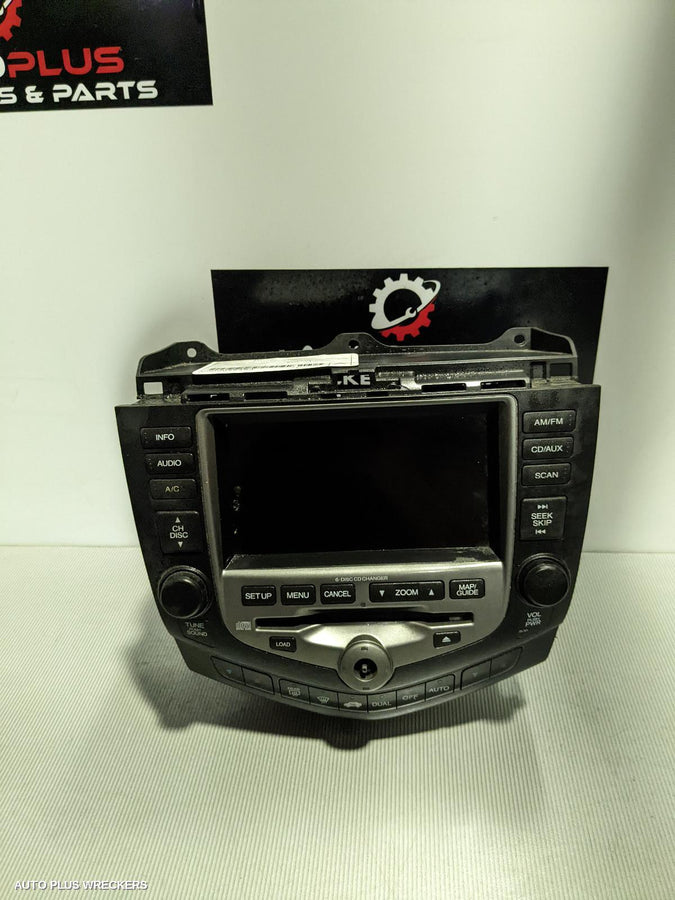 2007 Honda Accord Radio Cd Dvd Sat Tv