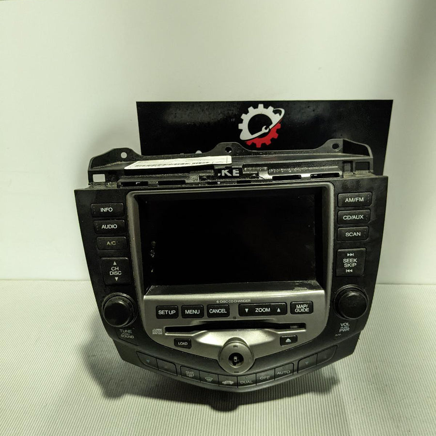 2007 Honda Accord Radio Cd Dvd Sat Tv