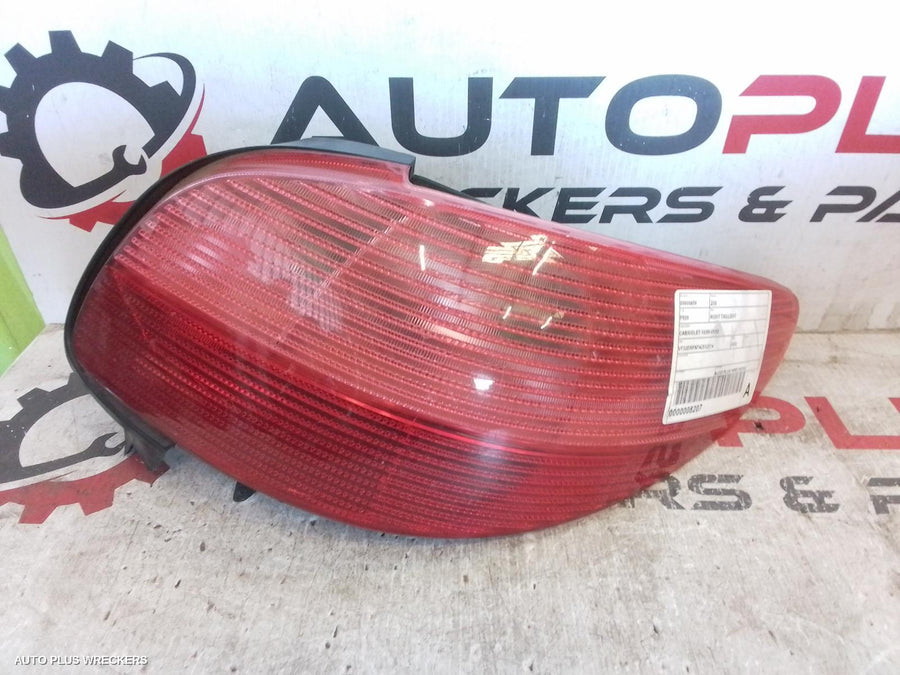 2002 Peugeot 206 Right Taillight