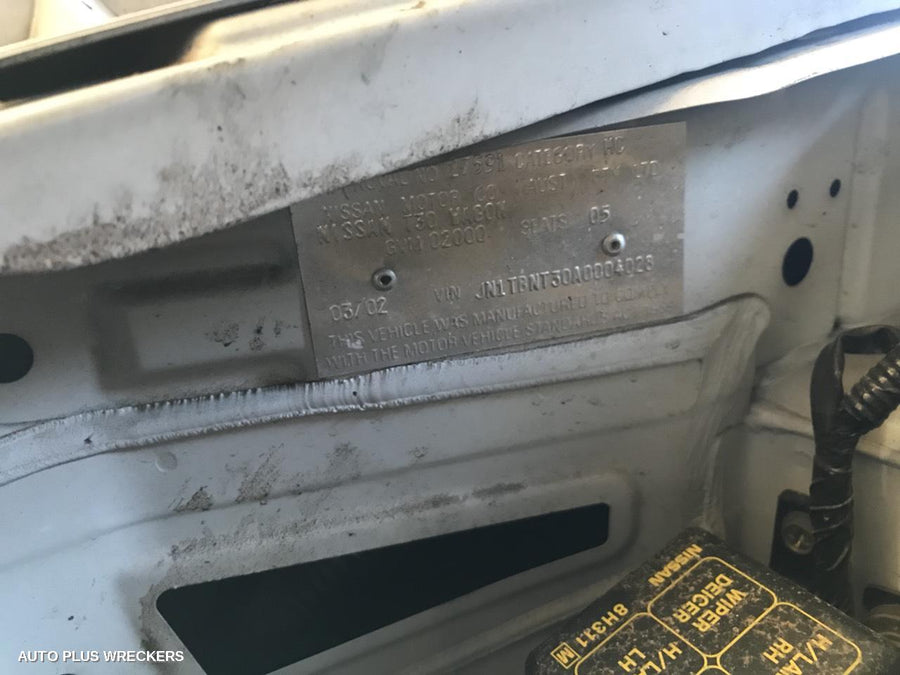 2002 Nissan Xtrail Right Front Window Reg Motor