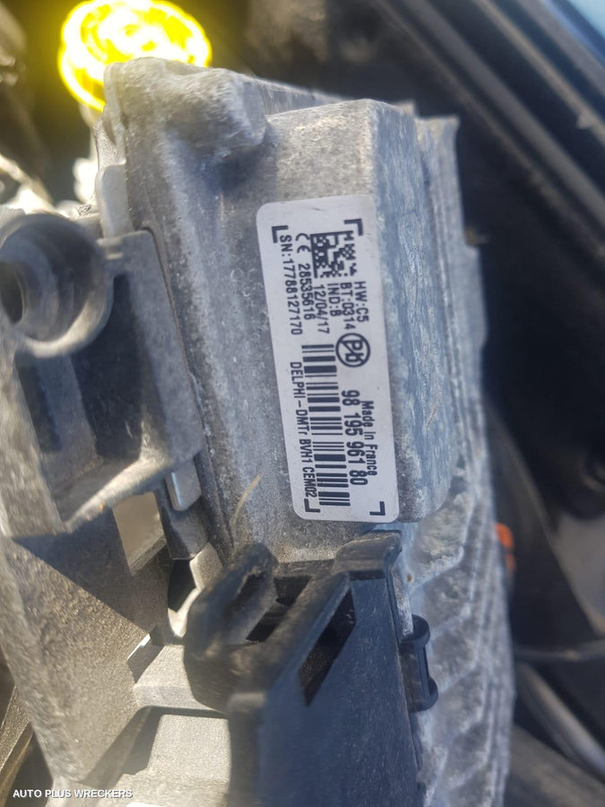 2017 Peugeot 2008 Right Taillight