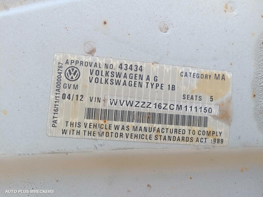 2012 Volkswagen Jetta Fan